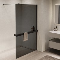 Душевая перегородка Walk-In VSW-1HR100CGB, 1000*2000, черный, стекло тонированное