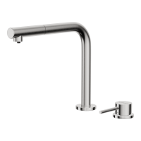 Смеситель для кухни Omoikiri Nara 2 Plus-S-BN латунь/нержавеющая сталь