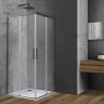Душевой уголок Софт (Soft) VSS-3SO100CLGM, 1000*1000, вороненая сталь, стекло прозрачное