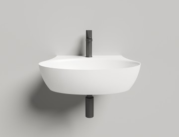 Раковина накладная ALDA WALL 01 покраска по RAL полностью 580х450х150 S-Stone Матовое