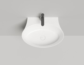 Раковина накладная ALDA WALL 01 покраска по RAL полностью 580х450х150 S-Stone Матовое