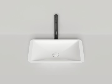 Раковина накладная CALLISTA 03 покраска по RAL полностью 570х335х90 S-Stone Матовое
