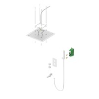 Душевая система встроенная с термостатом Timo Petruma SX-5019/16SM белый матовый