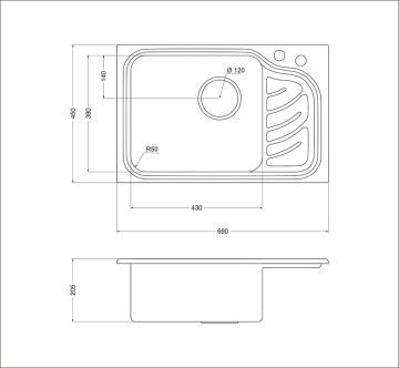 Мойка Oulin OL-327L