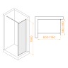 Душевая перегородка RGW WA-08B (600)