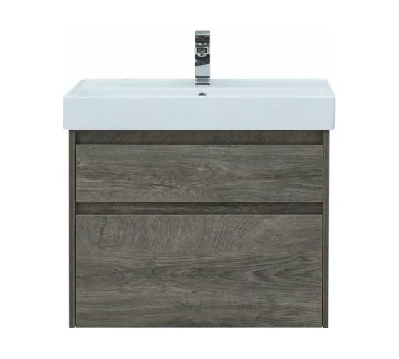 Тумба с раковиной Nova Lite 75 2 ящ. цв.дуб рошелье