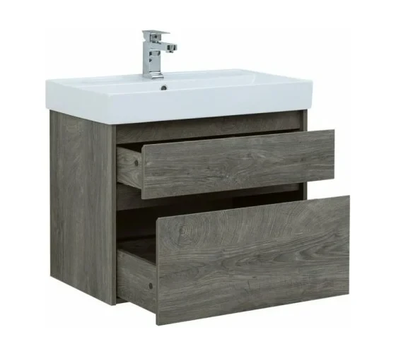 Тумба с раковиной Nova Lite 75 2 ящ. цв.дуб рошелье