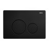 Комплект подвесной унитаз ABBER Rechteck AC1201MB черный матовый с инсталляцией AC0105 и кнопкой AC0121MB черный матовый