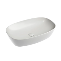 Умывальник чаша накладная овальная (цвет Серый Матовый) Element 600x380x138мм