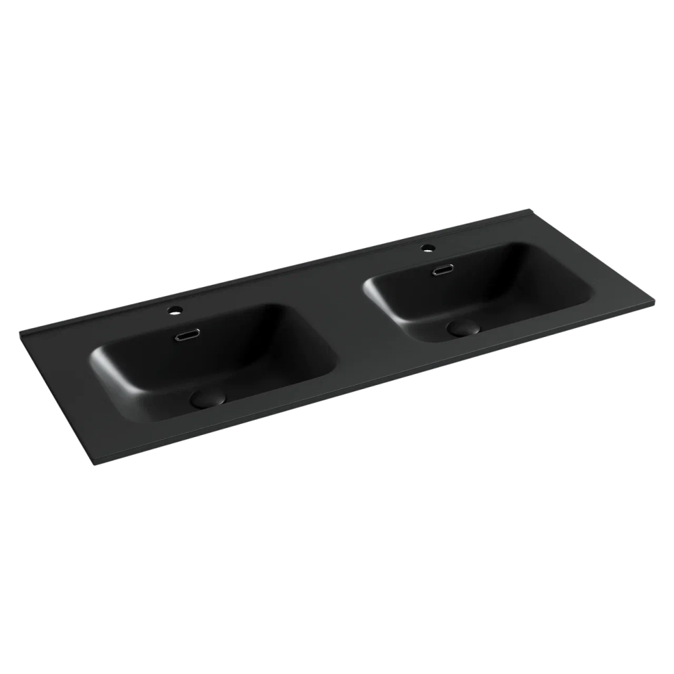 Умывальник накладной прямоугольный (цвет Черный Матовый) Element 1210x465x180мм CN7004MB