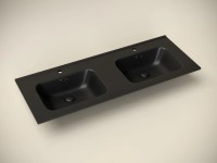 Умывальник накладной прямоугольный (цвет Черный Матовый) Element 1210x465x180мм CN7004MB