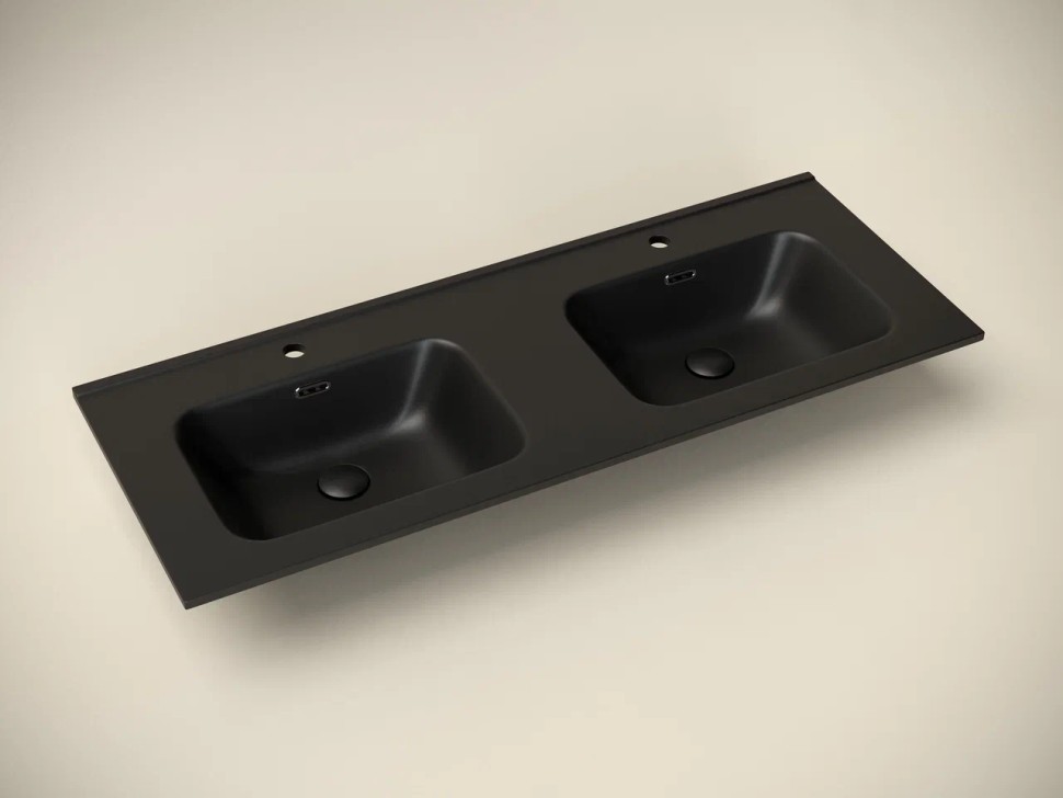 Умывальник накладной прямоугольный (цвет Черный Матовый) Element 1210x465x180мм CN7004MB
