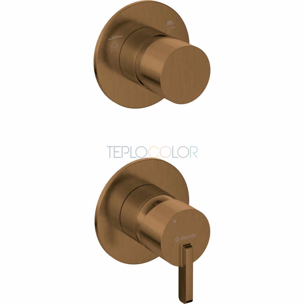 Смеситель для душа, скрытого монтажа, с переключателем для душа
