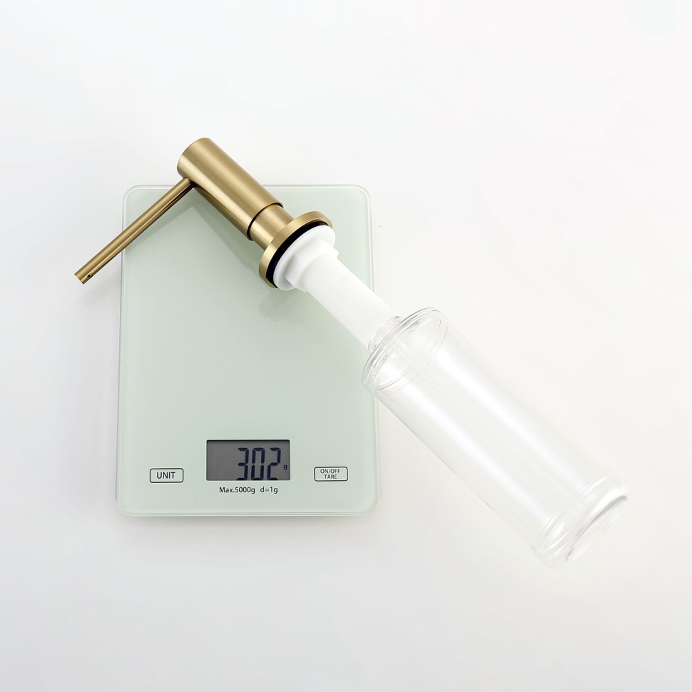 Кухонный диспенсер для моющего средства Raglo сатин золото R720