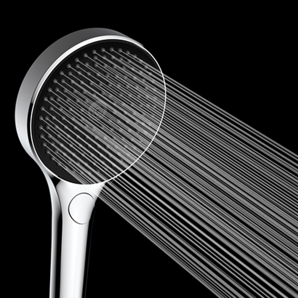 AQM8504CR Ручной душ O135мм, 4 режима, слайдер, Хром