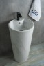 Раковина Gid Nb131ws 81111 накладная под камень матовый 40x40x84