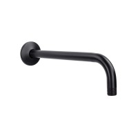 Держатель верхнего душа VENTAS R BLACK настенный, 40 см, черный матовый