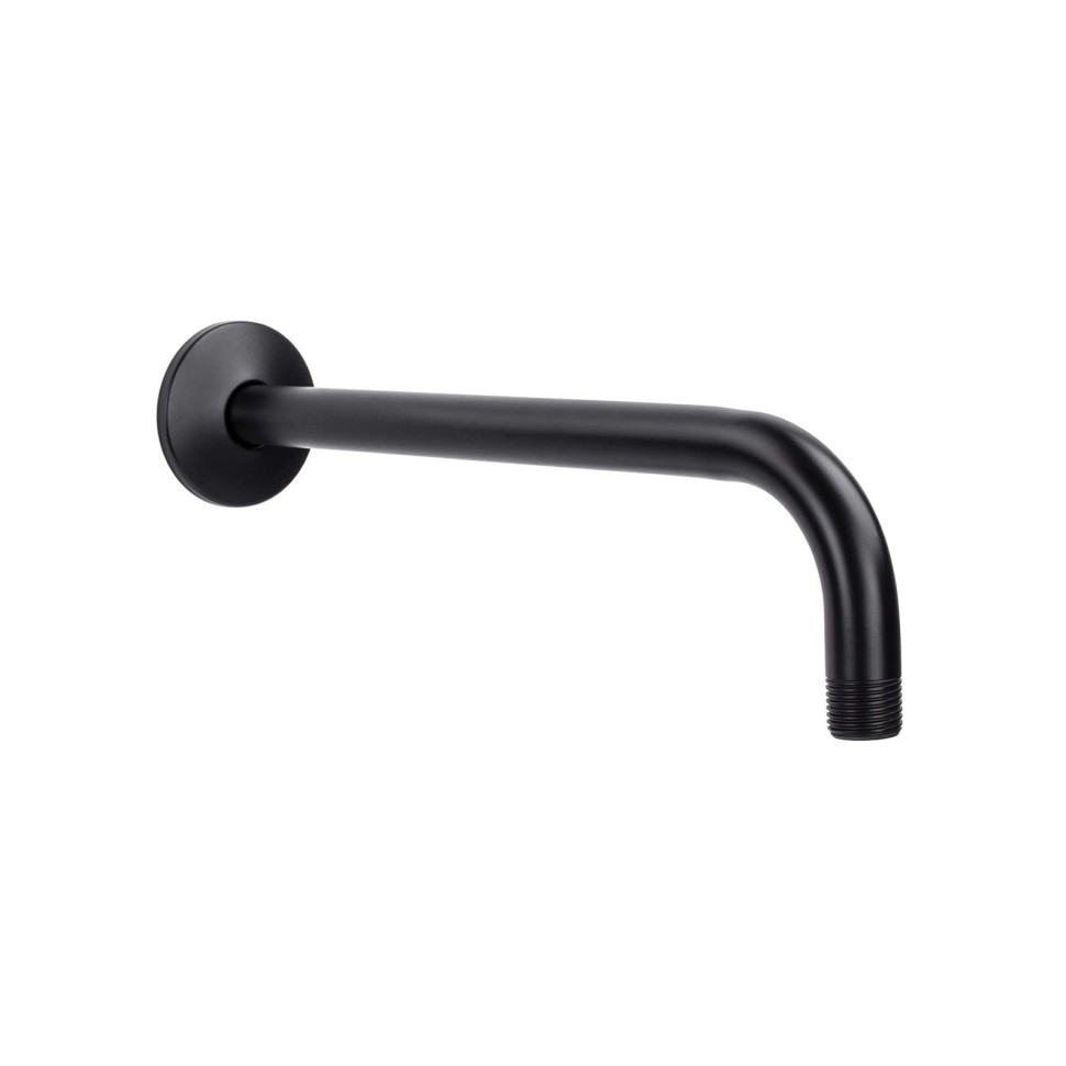 Держатель верхнего душа VENTAS R BLACK настенный, 40 см, черный матовый