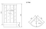 Timo Lux T-7790 душевая кабина 90*90*220, турецкая баня хамам