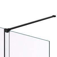 Душевая перегородка Walk-In VSW-1WSL120GSB, 1200*2000, черный матовый, стекло янтарь