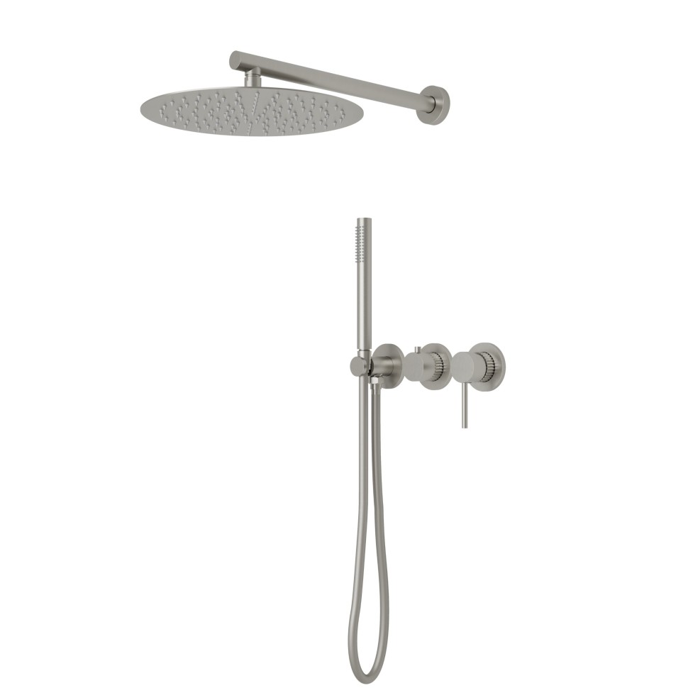 Душевой комплект Groove VSFW-4G01BN встраиваемый, 2 режима, 30см верх душ, брашированный никель