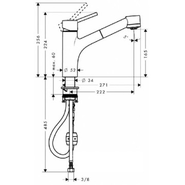 Смеситель для кухни Hansgrohe Talis S 32841000 хром