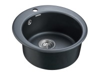 Мойка GELEGEN 50, IT-GRANIT, PM404800-BLM, черный металлик, D475 мм, Paulmark