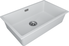 Мойка LUMI 74UNI, IT-GRANIT, LU74-WH, белый, 740х460, Paulmark