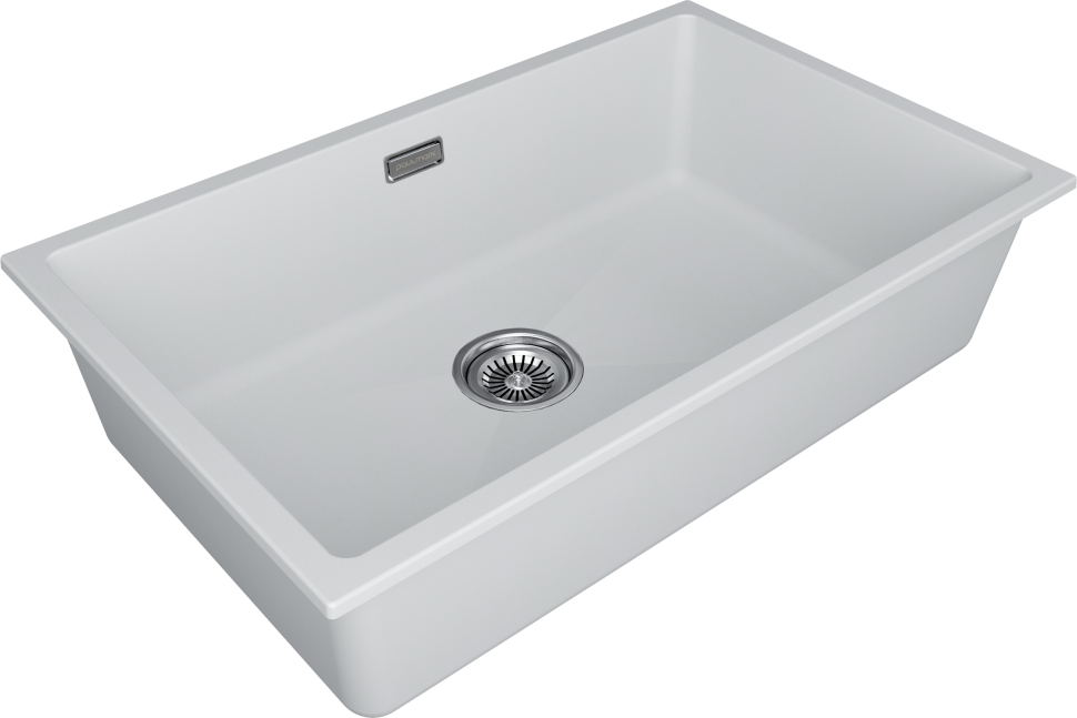 Мойка LUMI 74UNI, IT-GRANIT, LU74-WH, белый, 740х460, Paulmark