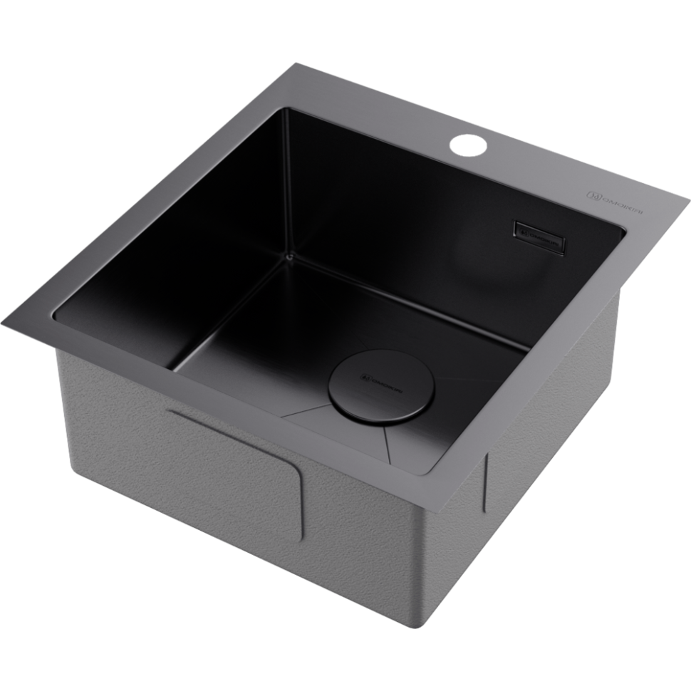 Кухонная мойка Omoikiri Akisame 46-GM нерж. сталь/вороненая сталь