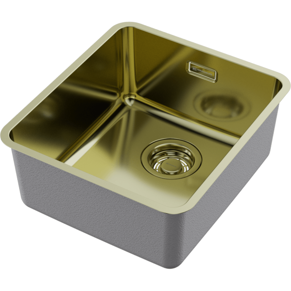 Кухонная мойка Omoikiri Omi 37-U/I Ultra-LG нерж. сталь/светлое золото