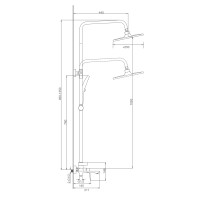 Душевая система Splenka для ванны и душа S40.24 Хром