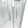 Душевая кабина Niagara Luxe NG-7715WBK (90x90х210) низкий поддон(15см),дверь раздвижная,стенки серебро,без крыши,4 места