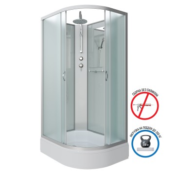 Душевая кабина Niagara Classic NG-33084-14LBKT (100х80х210) средний поддон(26см),стекло матовое,4 места