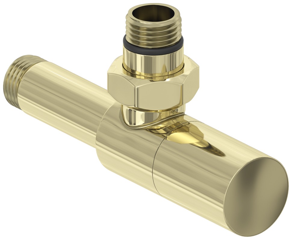 Вентиль угловой цилиндр (G 1/2" НР х G 1/2" НР)