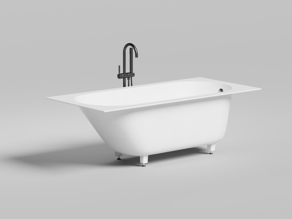 Ванна встраиваемая ORNELLA 170x80 покраска по RAL полностью S-Stone Матовое