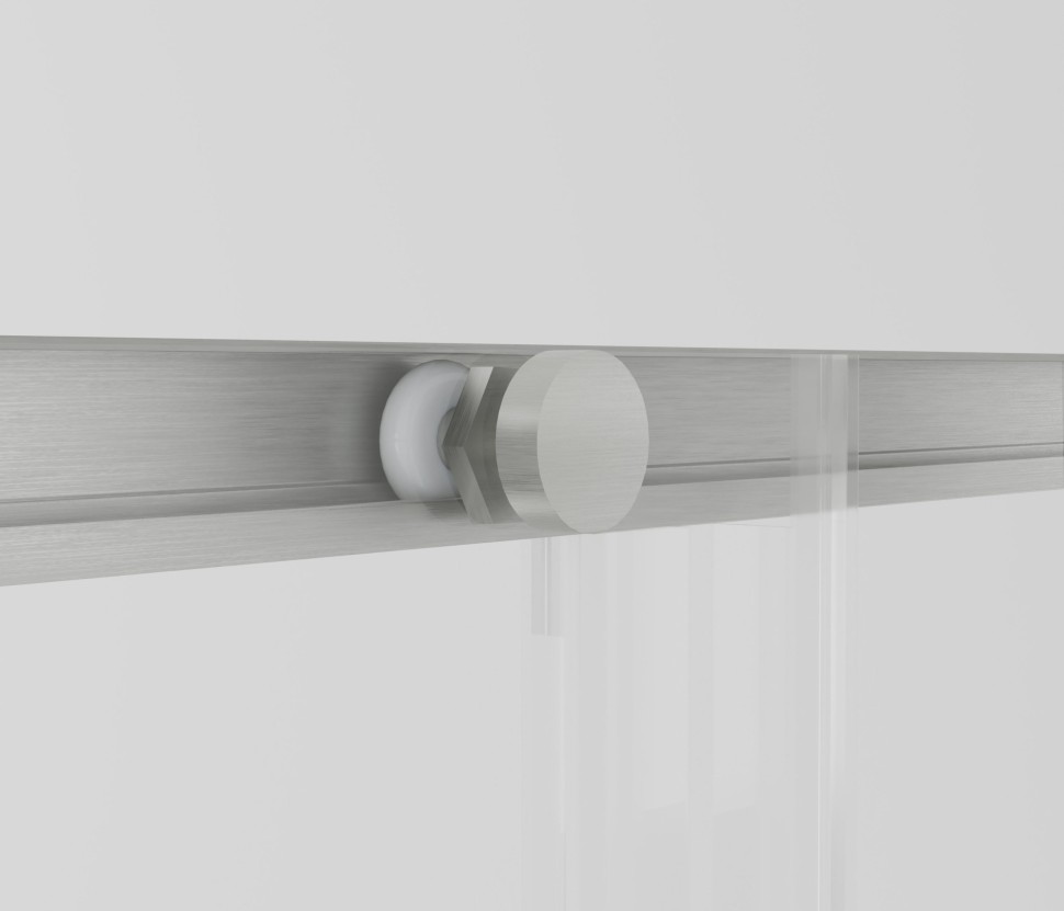 Душевой уголок Слим-Н (Slim-N) VSS-4SN900CLBN, 900*900, брашированный никель, стекло прозрачное