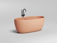 Ванна отдельностоящая LUCE 150x75 покраска по RAL полностью S-Stone Матовое