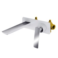 Смеситель для раковины встроенный Timo Helmi 4071/00-16SM хром-белый