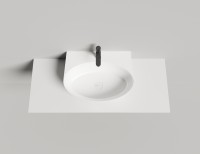 Раковина накладная ALDA WALL 02 580х450х150 S-Sense Глянцевое