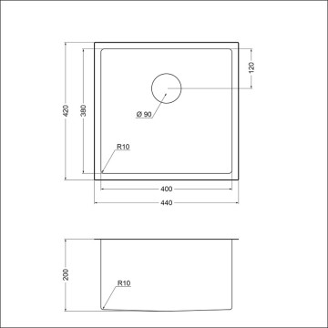 Мойка EMAR EMB-131 EMB-131 PVD Nano Satine