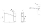 Смеситель EMAR EC-3011 3011.7 Антрацит