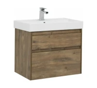 Тумба с раковиной Nova Lite 75 2 ящ. цв.дуб рустикальный