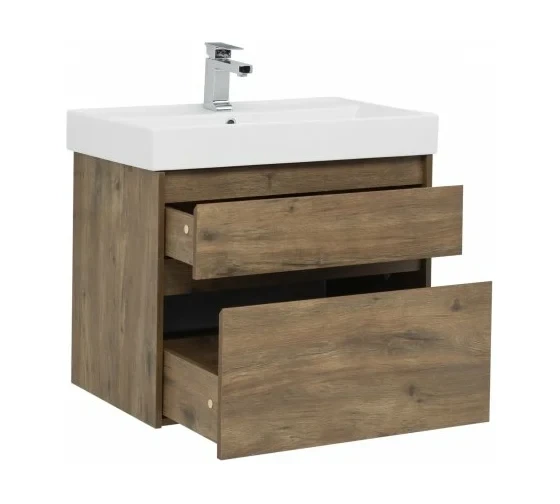 Тумба с раковиной Nova Lite 75 2 ящ. цв.дуб рустикальный