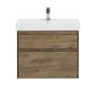 Тумба с раковиной Nova Lite 75 2 ящ. цв.дуб рустикальный