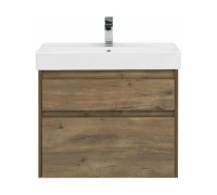 Тумба с раковиной Nova Lite 75 2 ящ. цв.дуб рустикальный