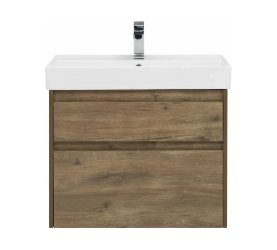 Тумба с раковиной Nova Lite 75 2 ящ. цв.дуб рустикальный