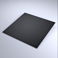 Верхний душ 3D квадратный RGW SP-82B (Черный, 500x500)