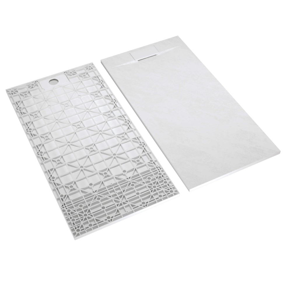 Душевой поддон прямоугольный RGW TUS-W Белый (800x1400)