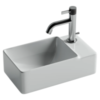 Умывальник подвесной прямоугольный (чаша слева, отверстие под смеситель справа) Element 395x220x125мм